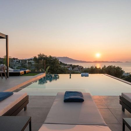 Villa Ekphrasis With Sea View And Jacuzzi Ravdhoúkha Exteriör bild
