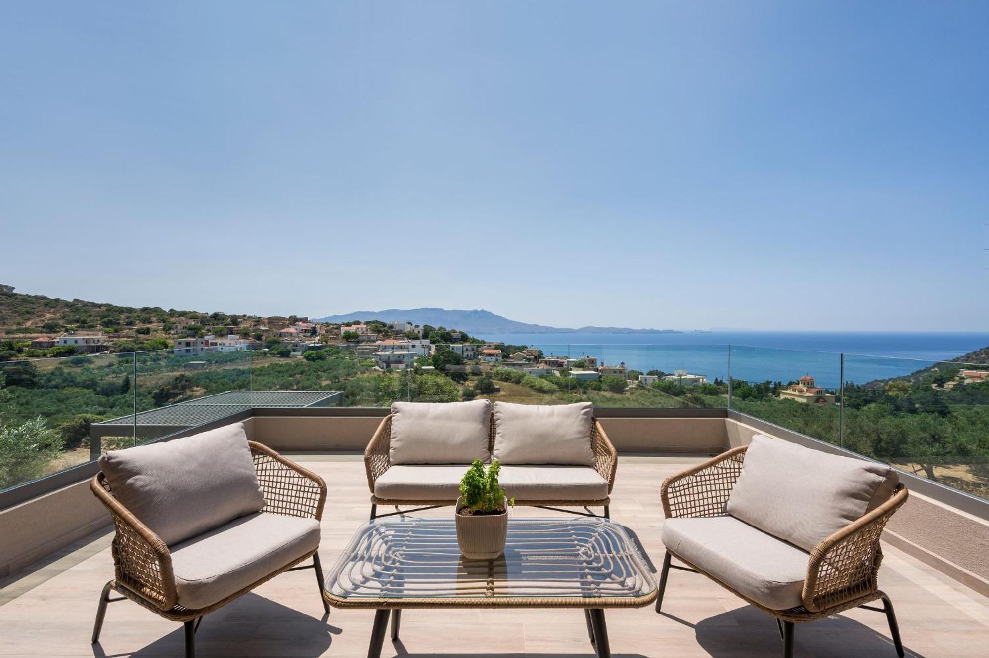 Villa Ekphrasis With Sea View And Jacuzzi Ravdhoúkha Exteriör bild